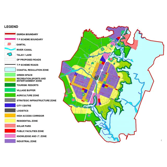 Dholera Development Plan Map